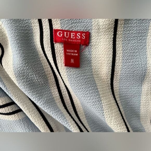 Guess Jumpsuit with Light blue stripes and ruffles neckline size M summe… - Picture 8 of 8